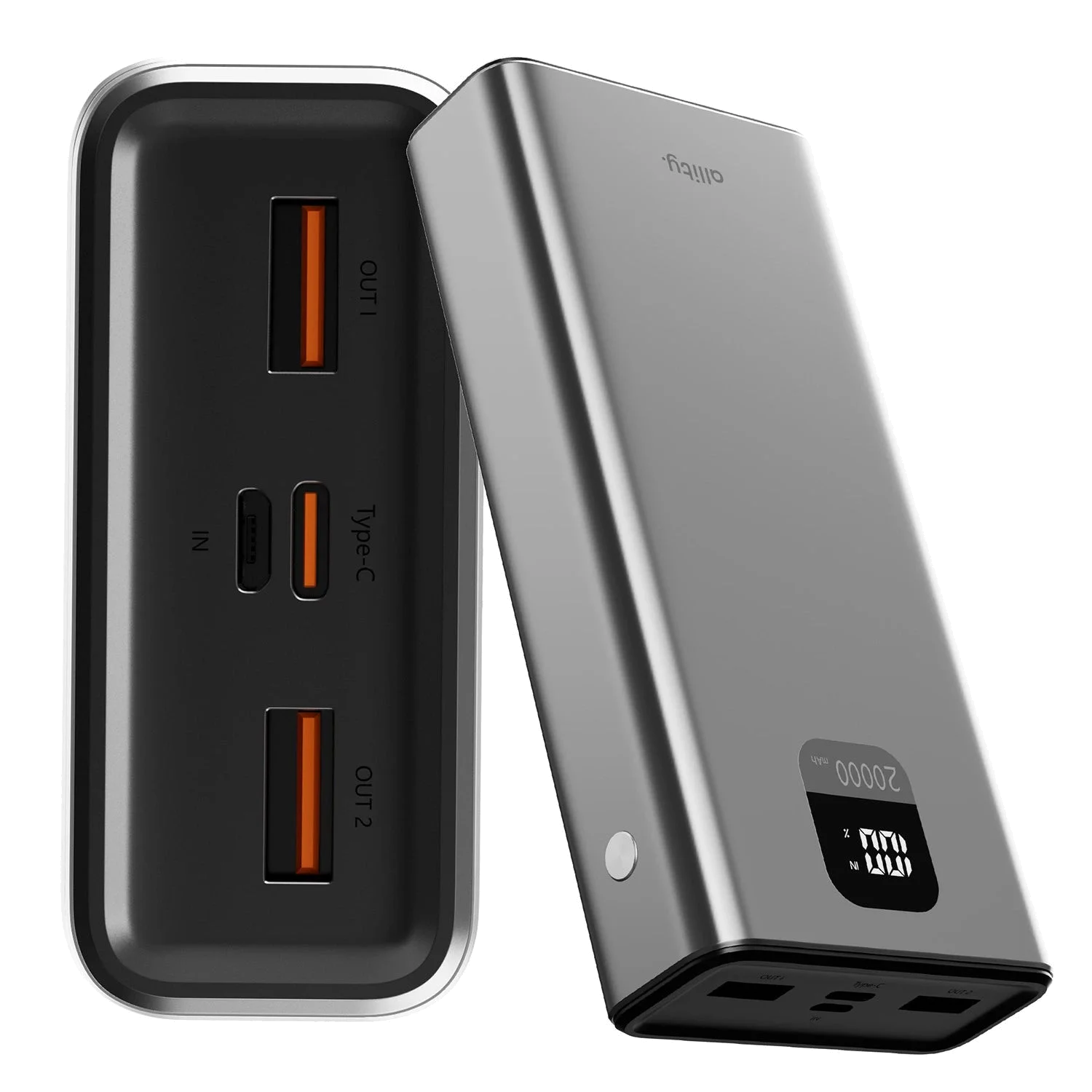 Allity Power Bank PD QC 22.5W 20.000 mAh gray