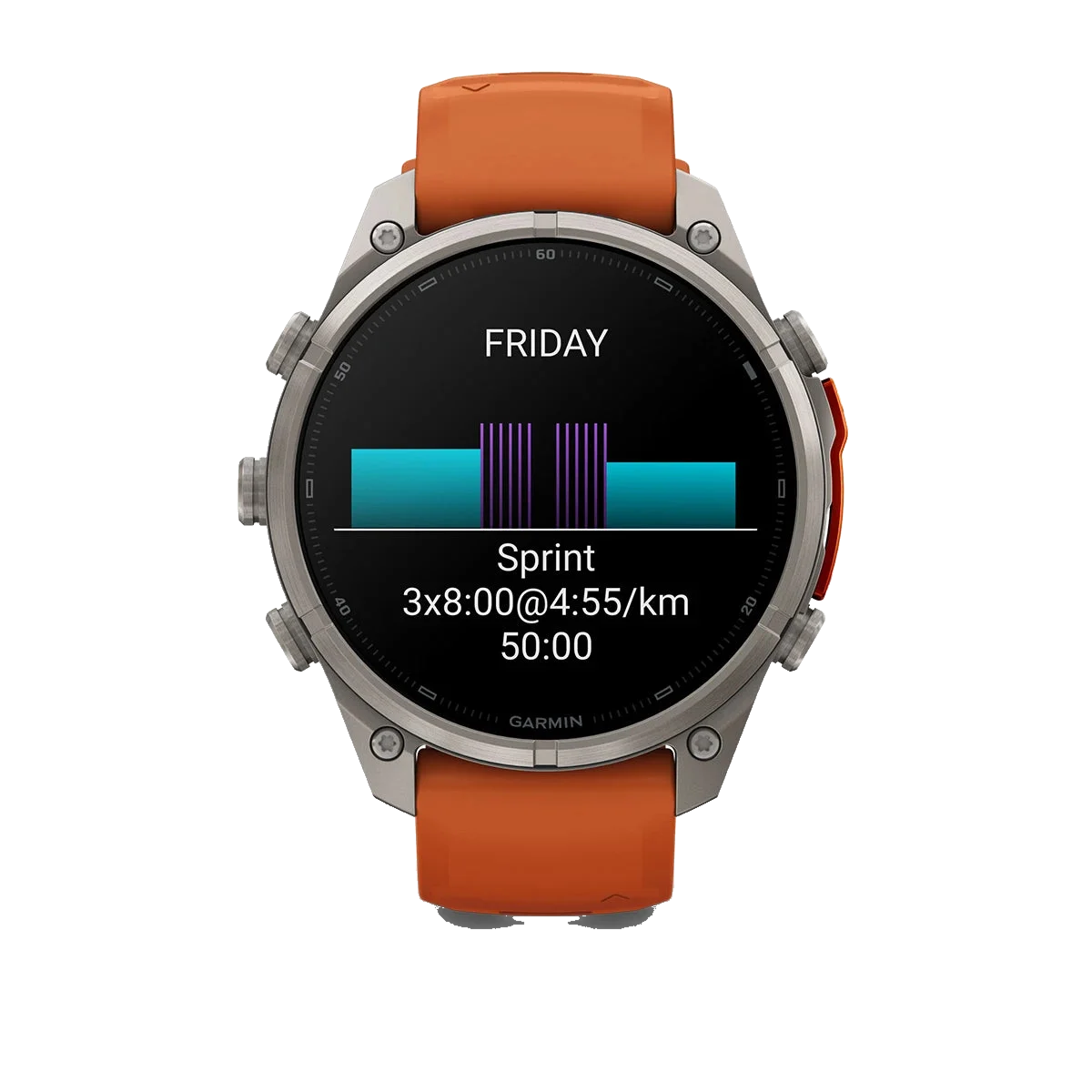 Garmin Fenix 9 Pro 47mm LTE - Grátt/appelsínugult