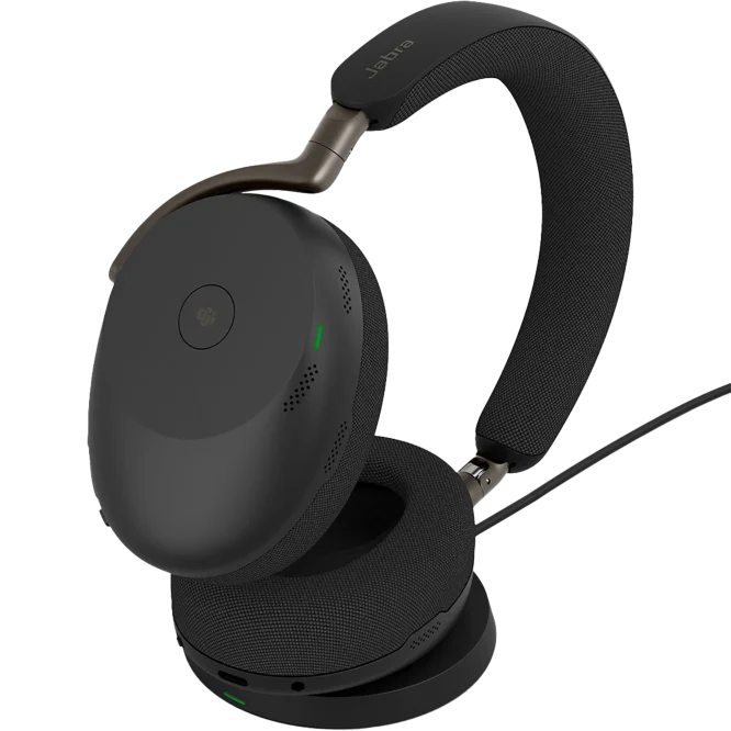 Jabra Evolve3 85 MS – Link390a Black með hleðsludokku