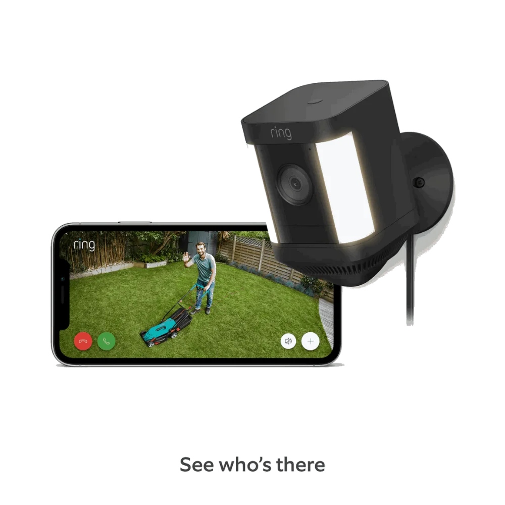 Ring Spotlight Cam Plus Plug-in - Svört