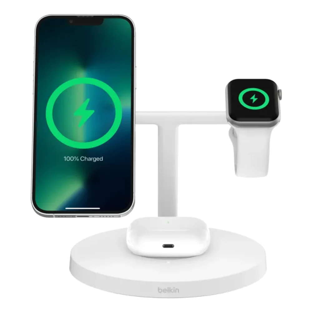 Belkin 3-in-1 QI2 15w hleðslustandur