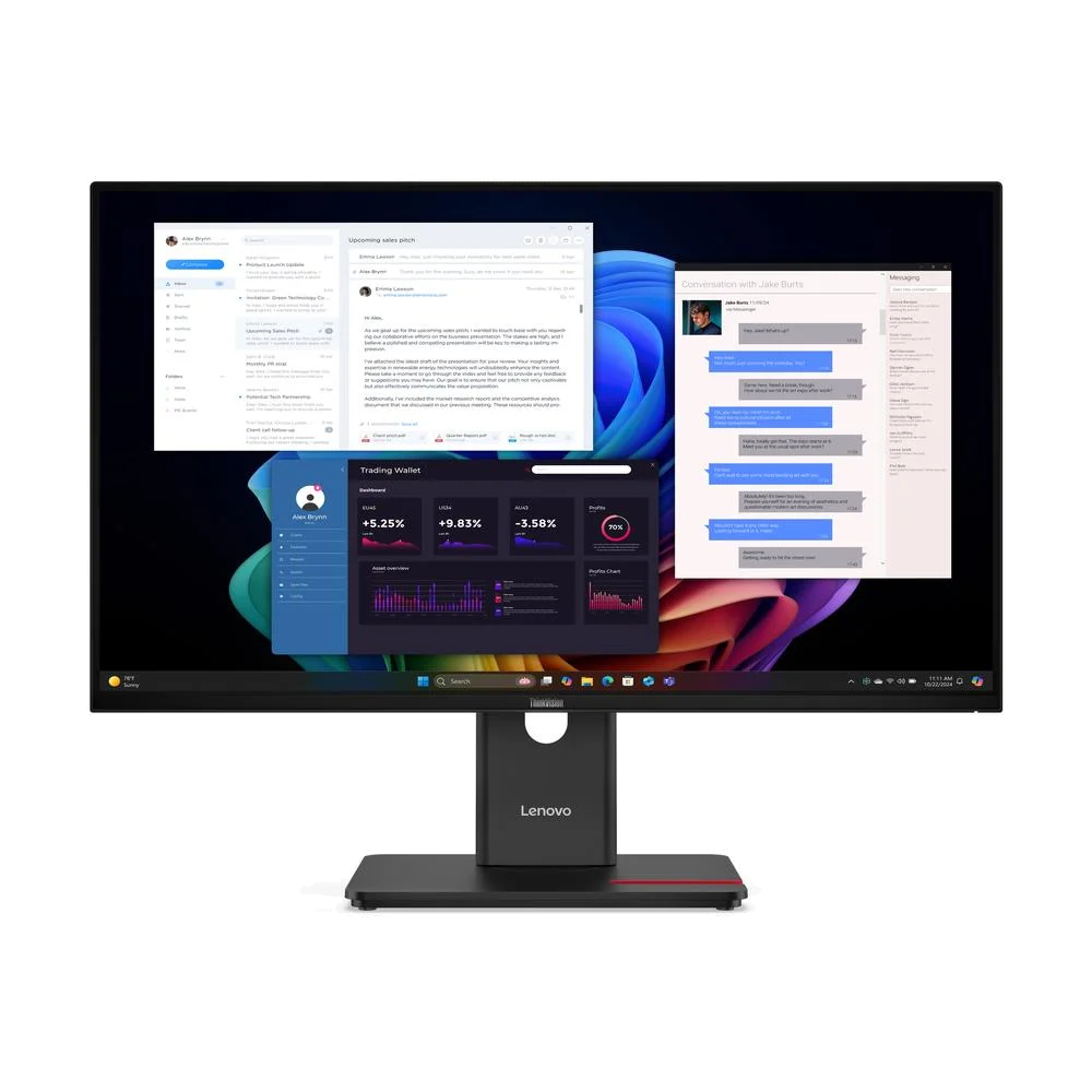 Lenovo ThinkVision T27UD 27" 3840x2160 USB-C/DP (inn) / HDMI / ETH