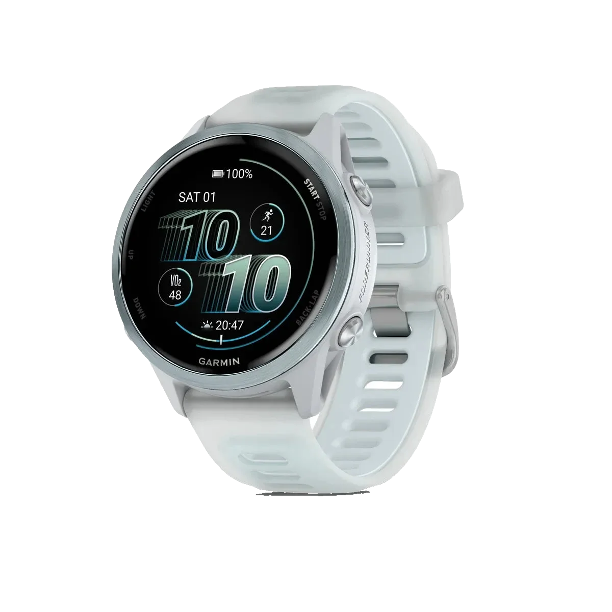 Garmin Forerunner 570 42mm - Steinhvítt/Skýjablátt