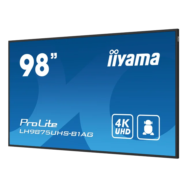 iiyama LH75, 98" 4K UHD Signage 24/7, Wallmount