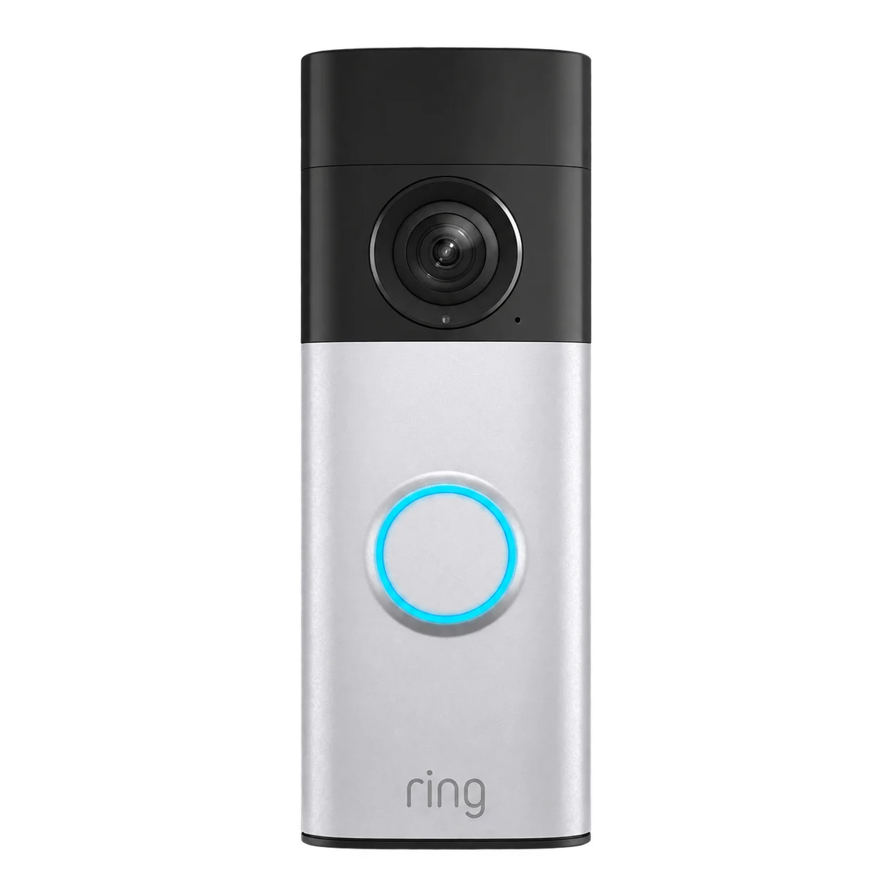 Ring Battery Video Doorbell Plus (2. kynslóð), Nickel Silver – framhlið