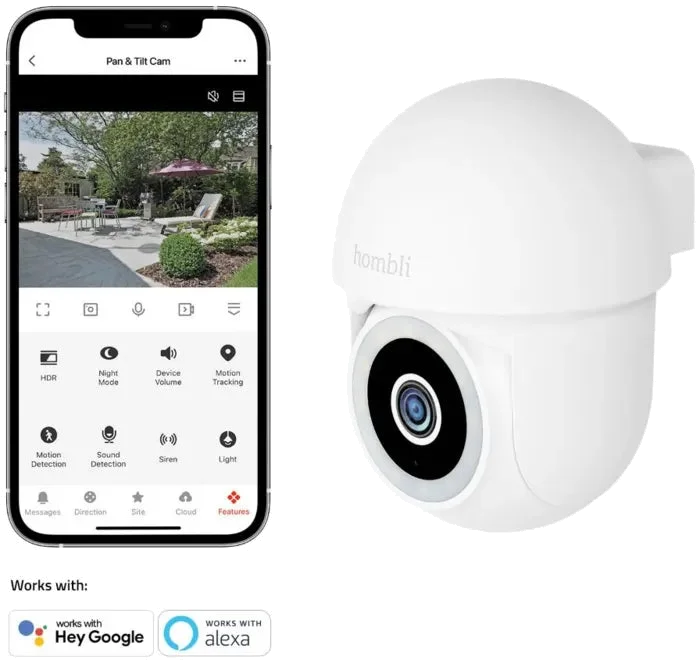 HOMBLI Smart Pan & Tilt Cam (indoor/outdoor)