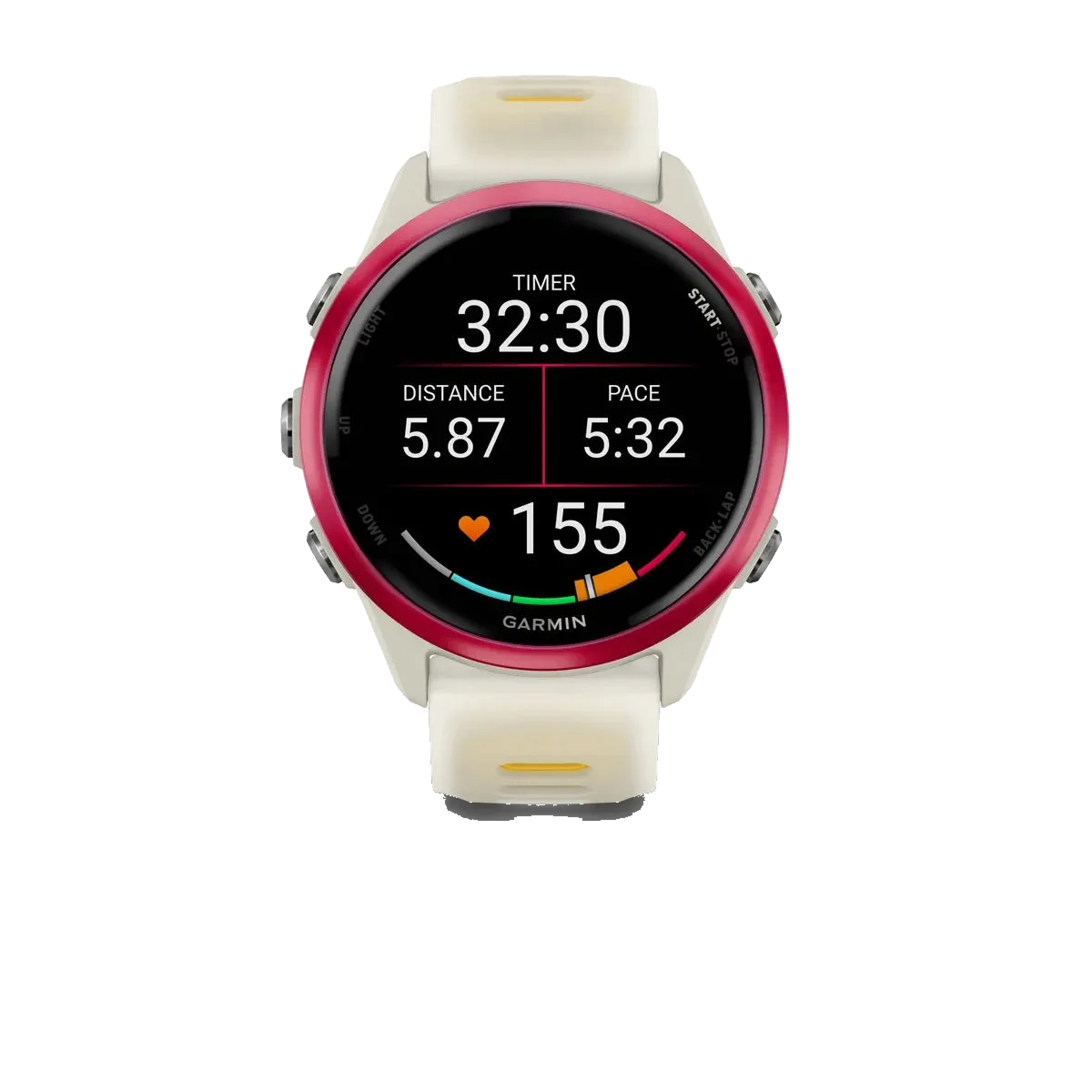 Garmin Forerunner 570 42mm - Beinhvítt/Mangógult