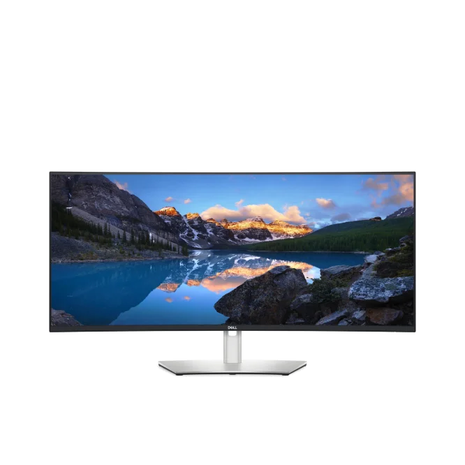 Dell UltraSharp (3840x1600) 4K 38" sveigður skjár