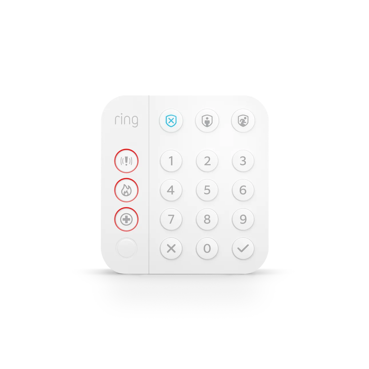 Ring Alarm Keypad (2. kynslóð) – framhlið og takkar