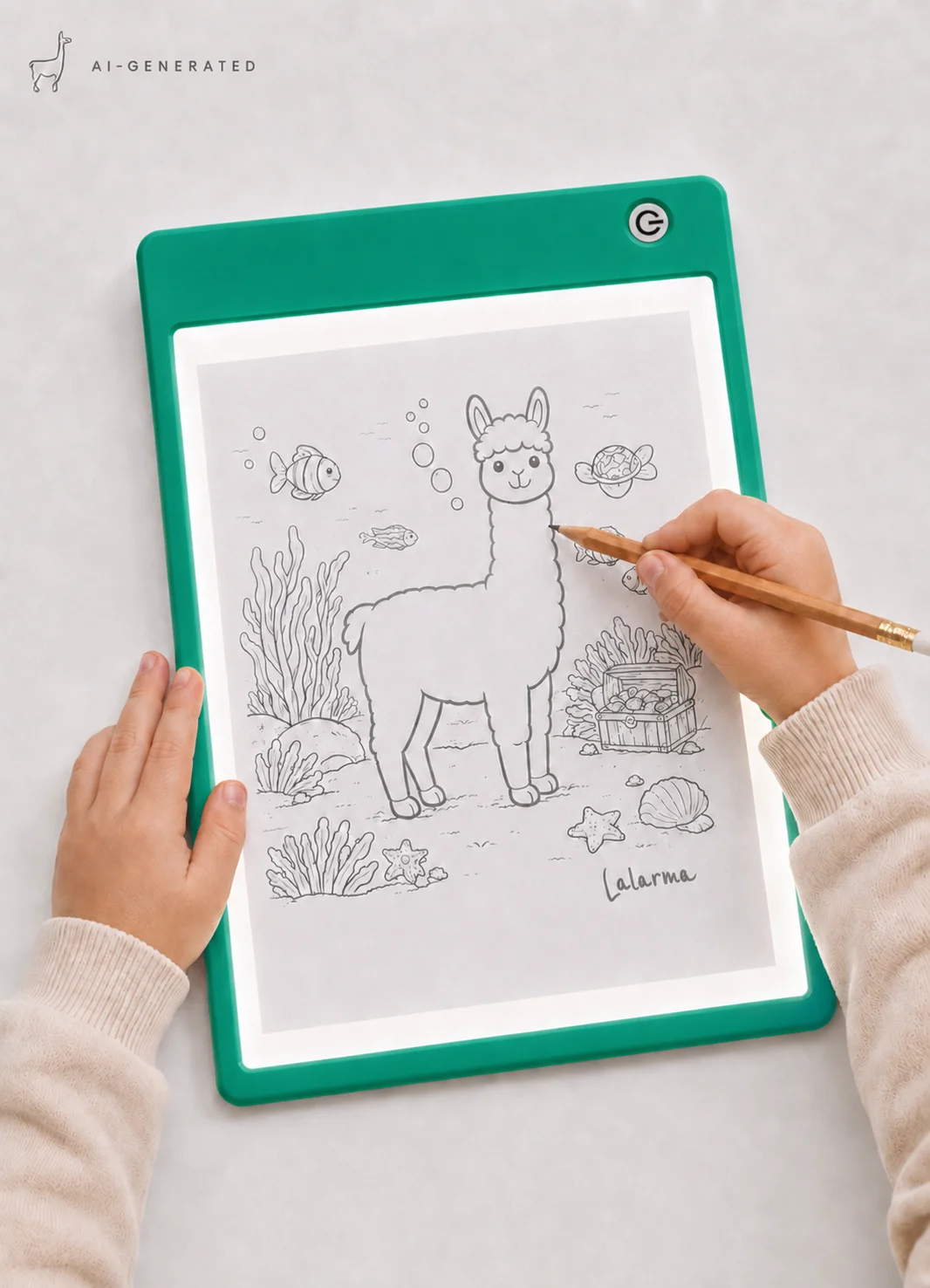Lalarma Sketch lightpad - green