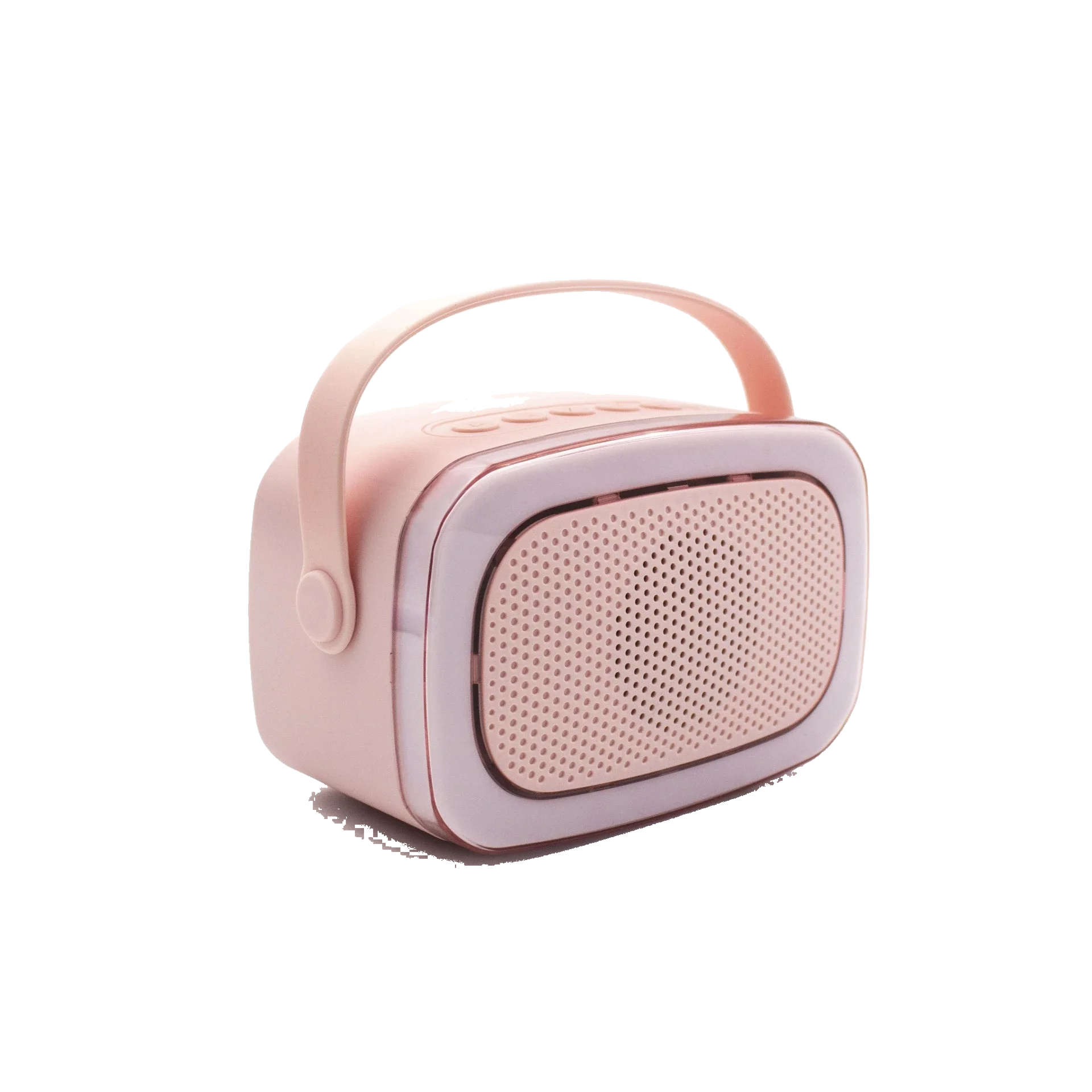 LALARMA KARAOKE WITH LIGHTS AND TWO MICROPHONE - Pink
