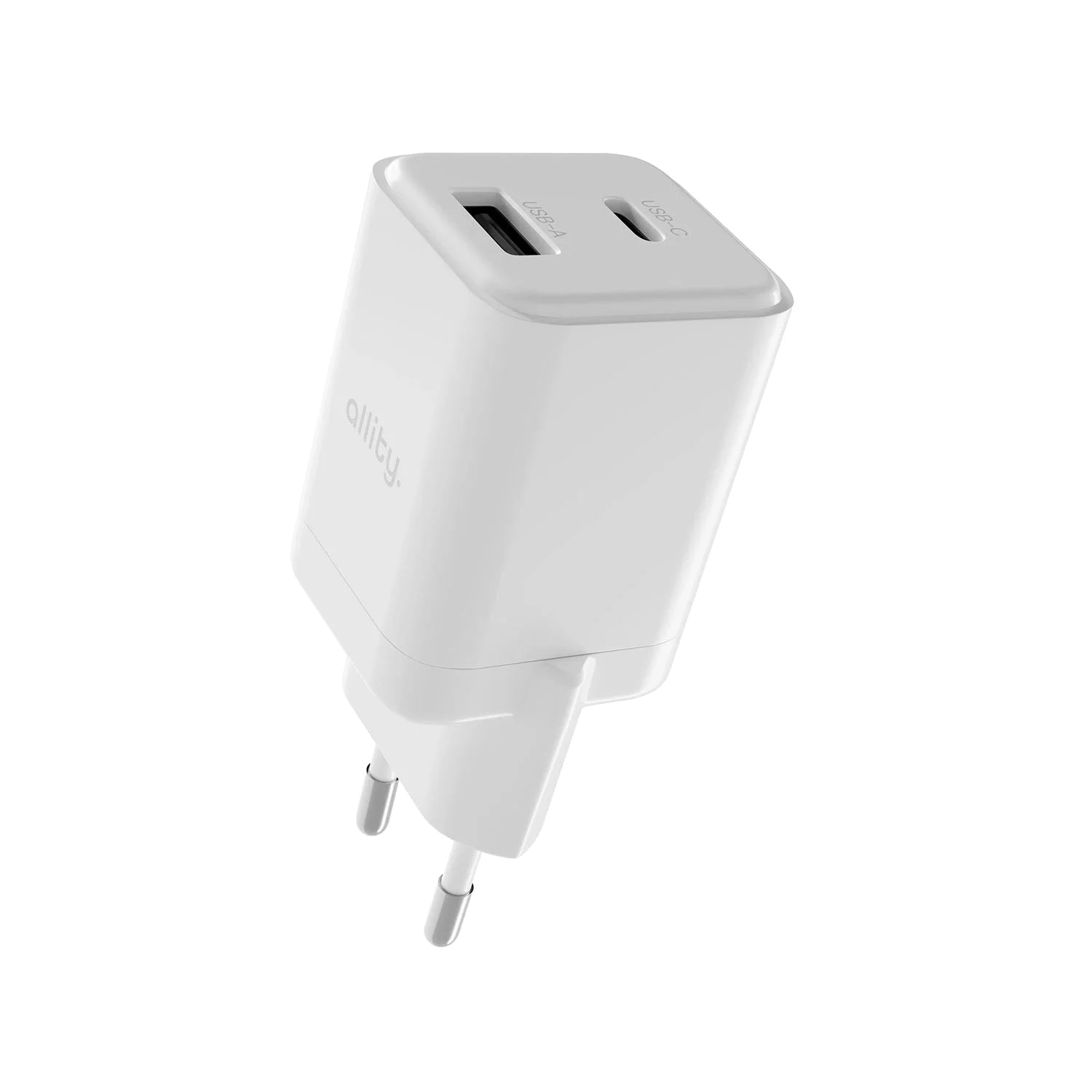 Allity Wall Charger GaN PD 30w USB-C/USB-A - White