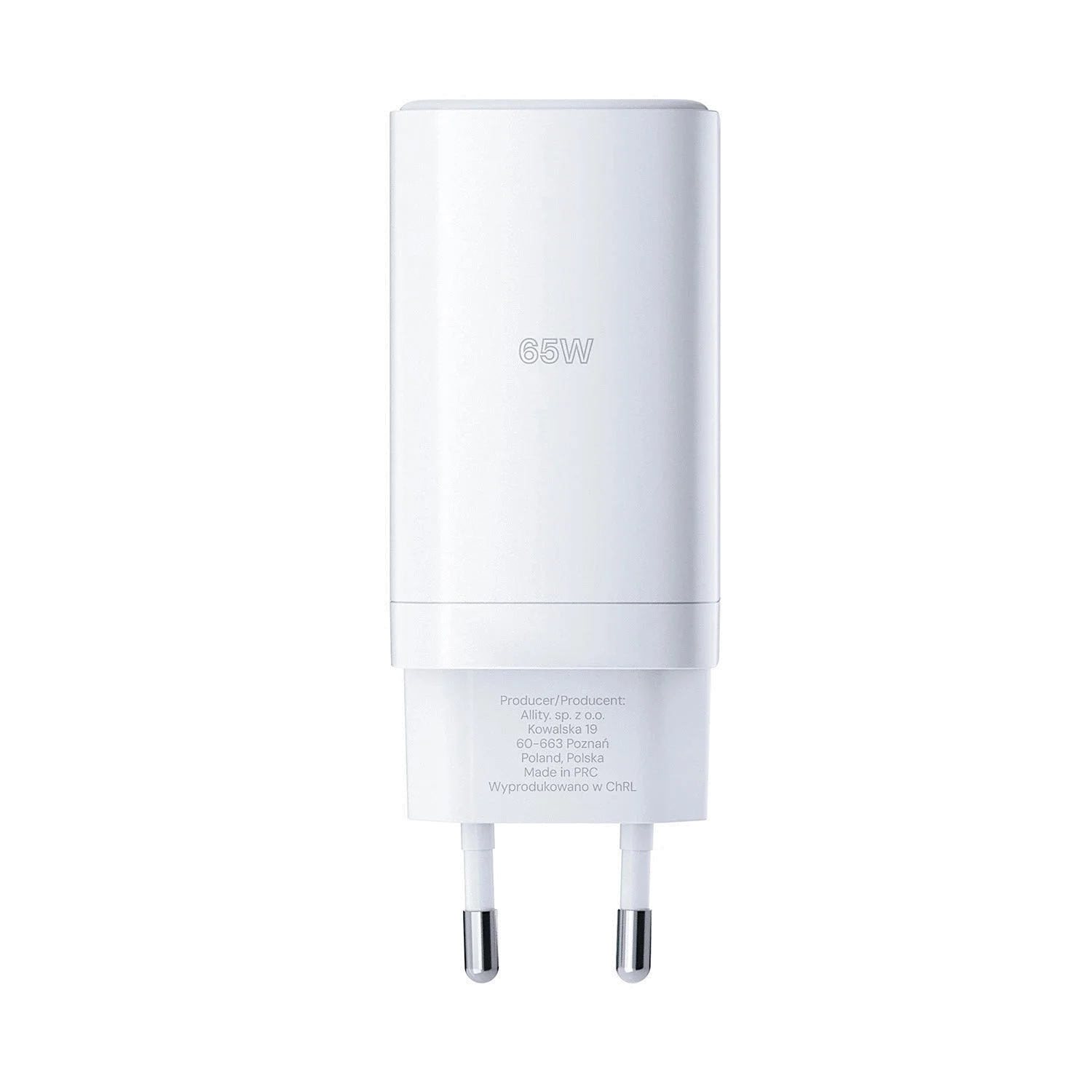 Allity Wall Charger GaN PD QC 2x USB-C 1x USB-A 65W