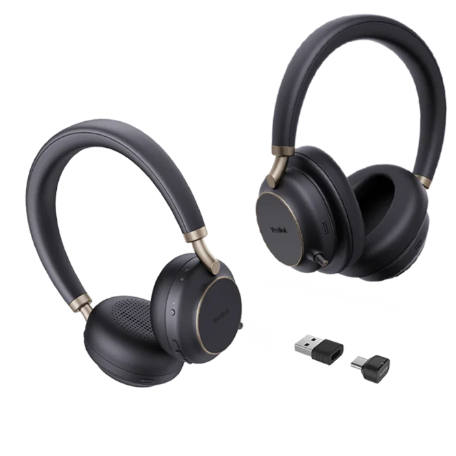 Yealink BH76 Plus w/charging stand Teams Black