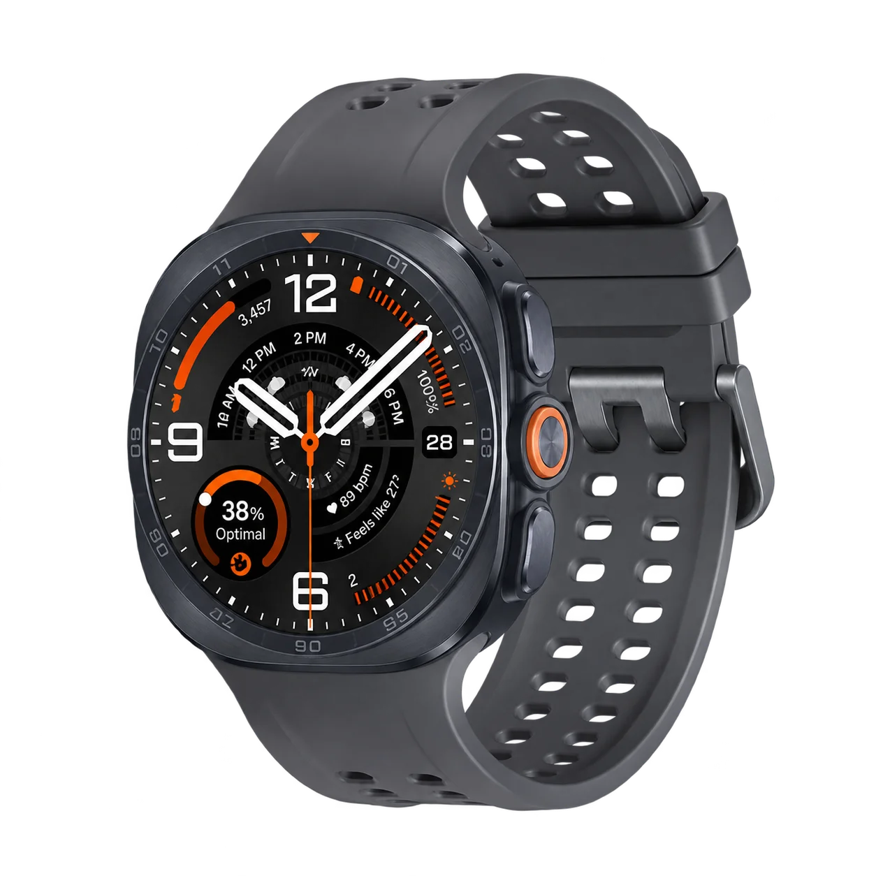 Samsung Galaxy Watch Ultra2 47 mm eSIM – Titanium Grey – aðalmynd