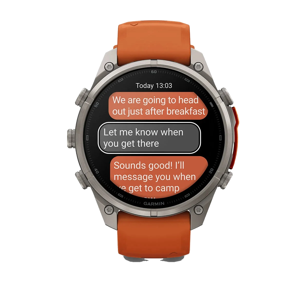 Garmin Fenix 9 Pro 47mm LTE - Grátt/appelsínugult