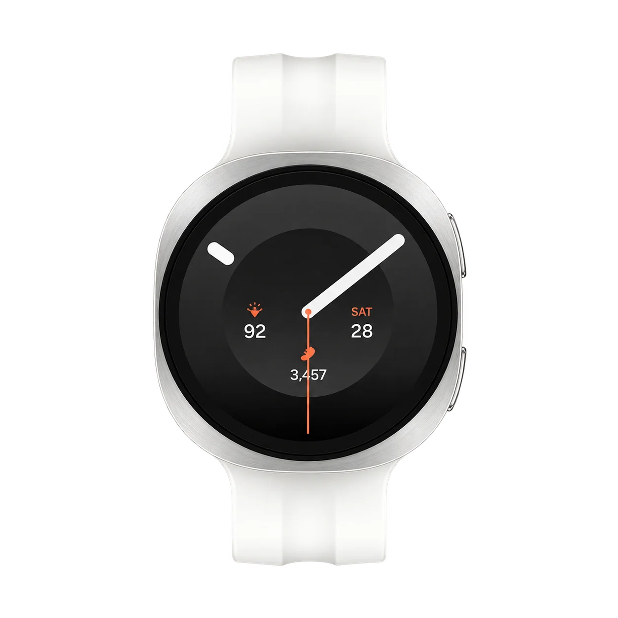Samsung Galaxy Watch9 40 mm eSIM – Kremlitað – séð að framan