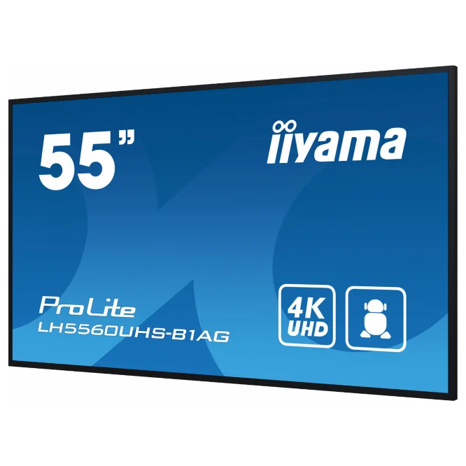 iiyama LH60, 55" 4K UHD, Signage 24/7,m/Wallmount
