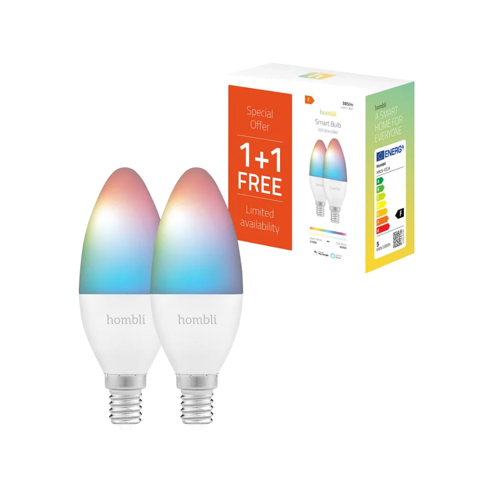 Hombli Smart Bulb 4.5W RGB & CCT (E14) V2