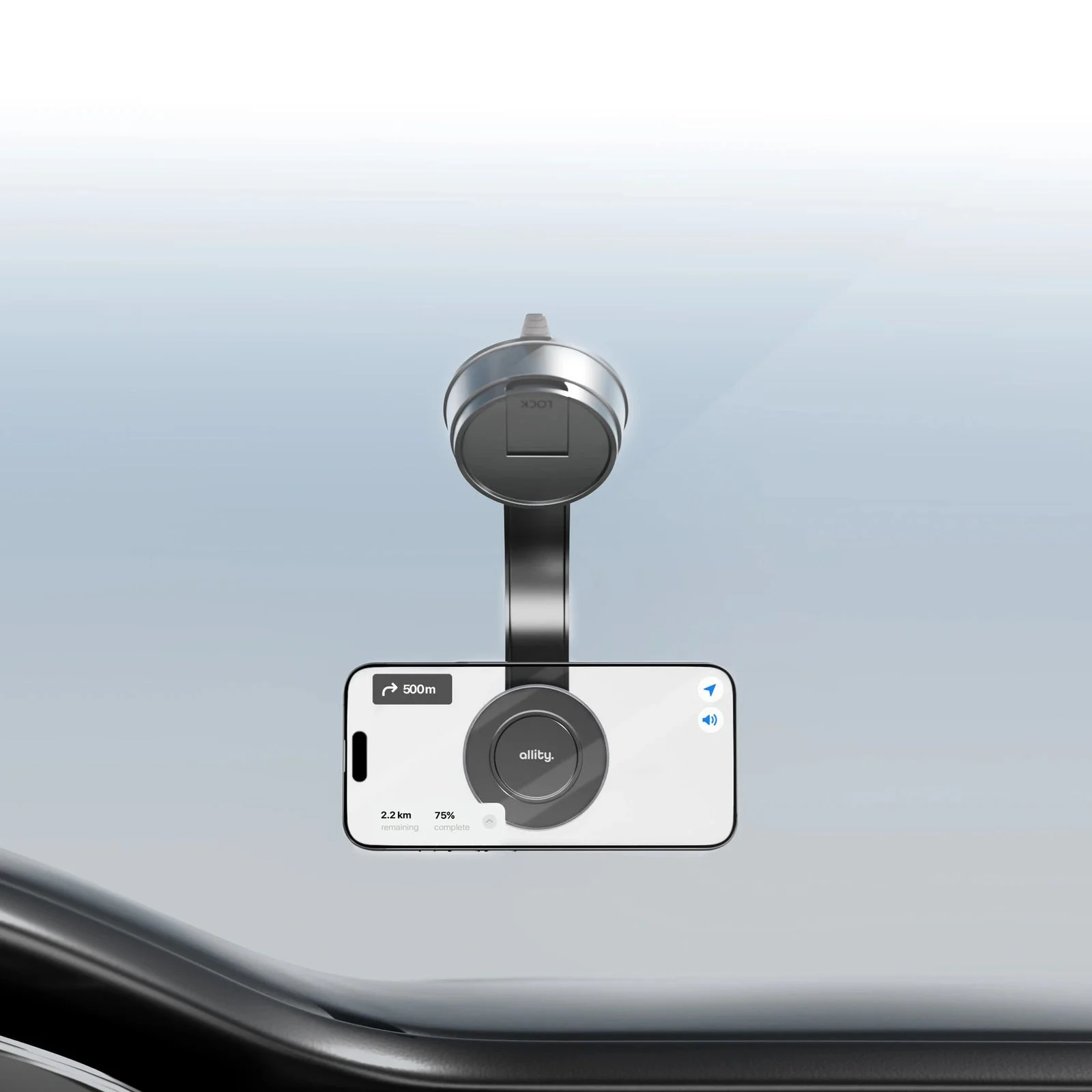 Allity Magnetic Car Holder - Black