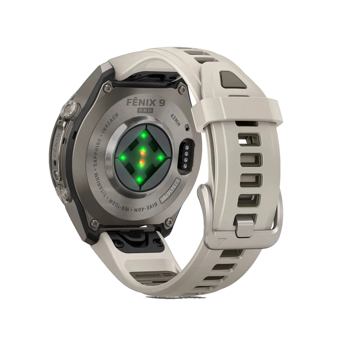 Garmin Fenix 9 Pro 43mm LTE - Grátt