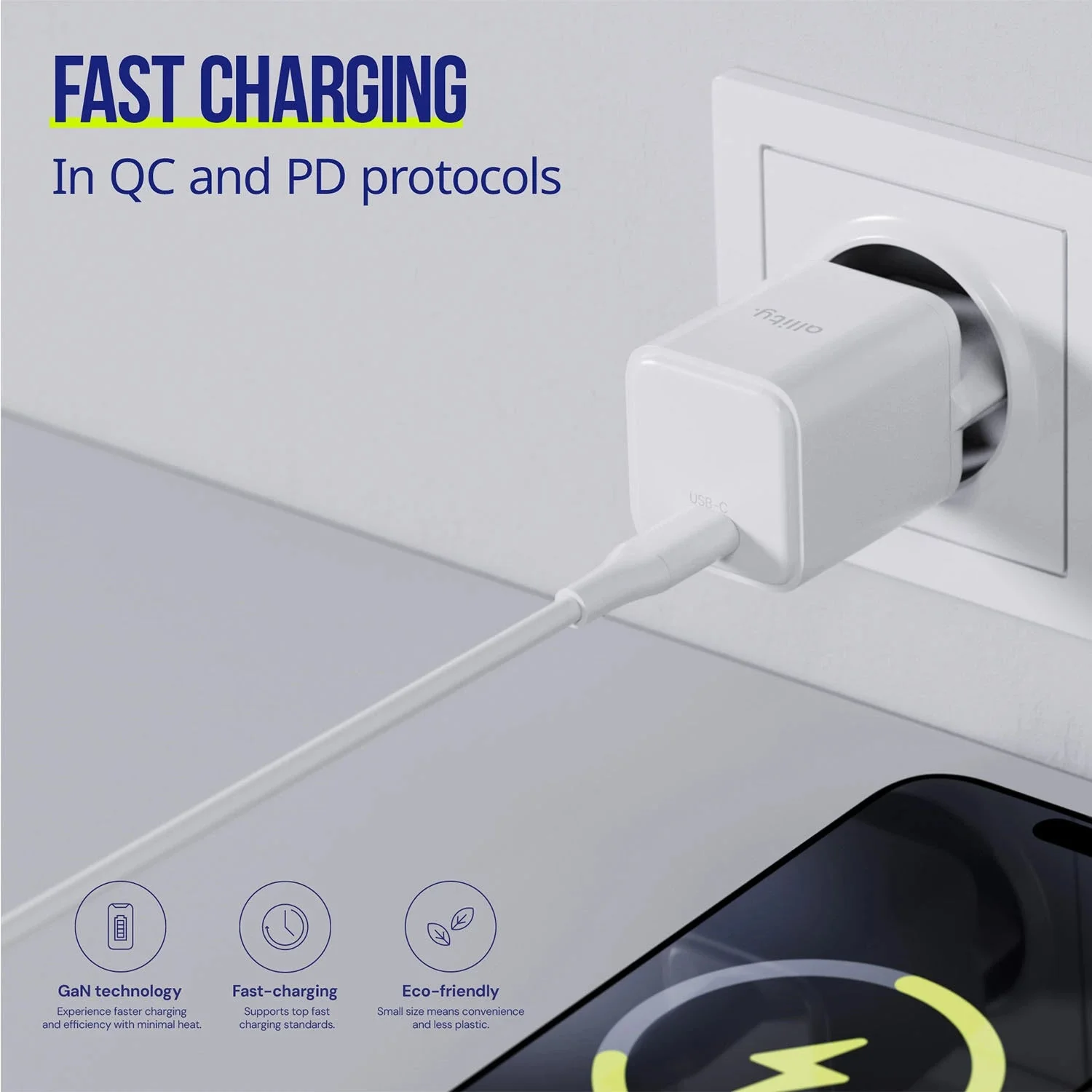 Allity Wall Charger GaN PD 20w USB-C