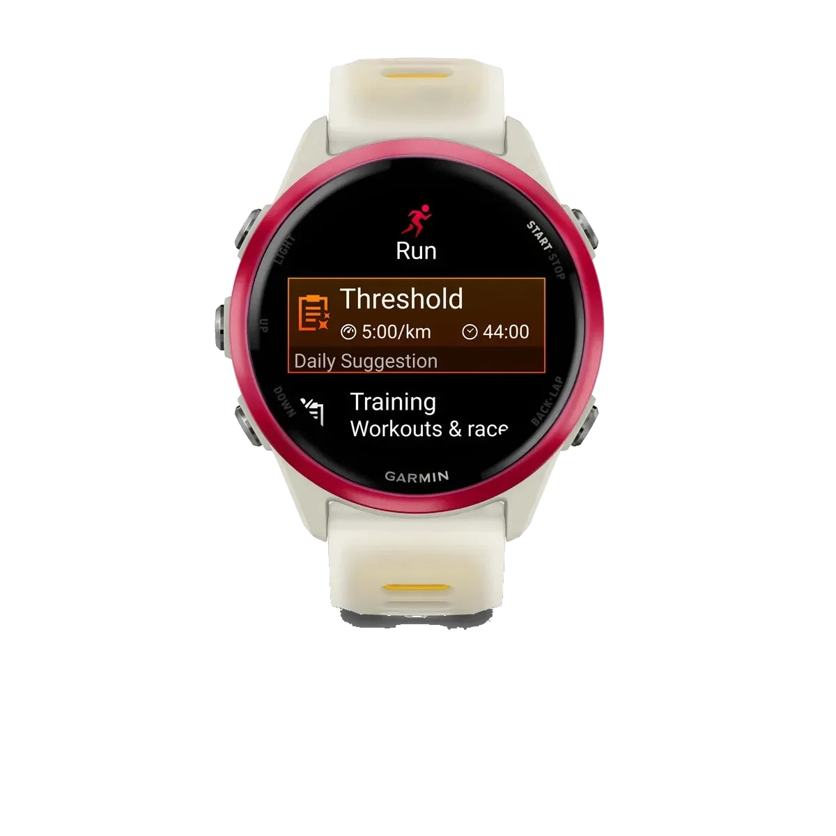 Garmin Forerunner 570 42mm - Beinhvítt/Mangógult