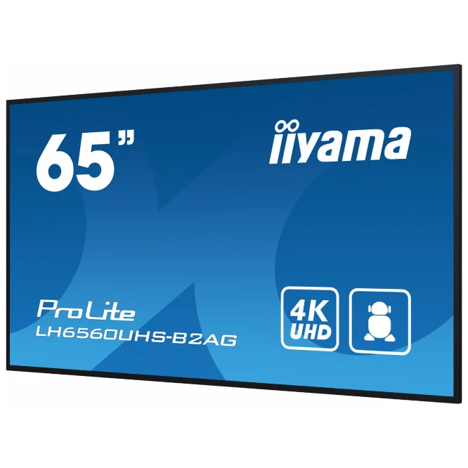 iiyama LH60, 65" 4K UHD, Signage 24/7,m/Wallmount