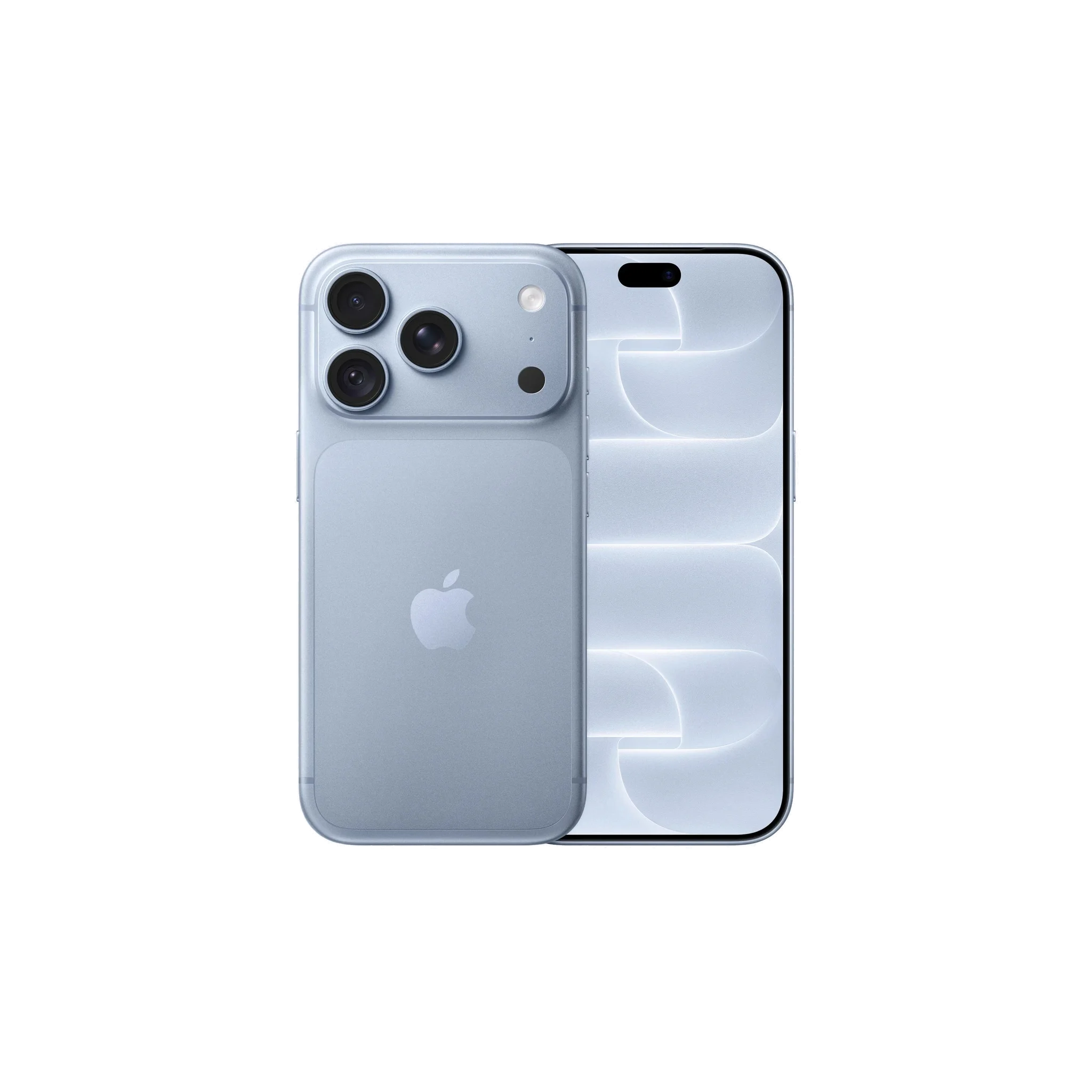 An Apple iPhone shown from the back in a deep plum or burgundy color, featuring a triple-camera system on the left and a subtle wave pattern on the right, set against a plain light gray background.