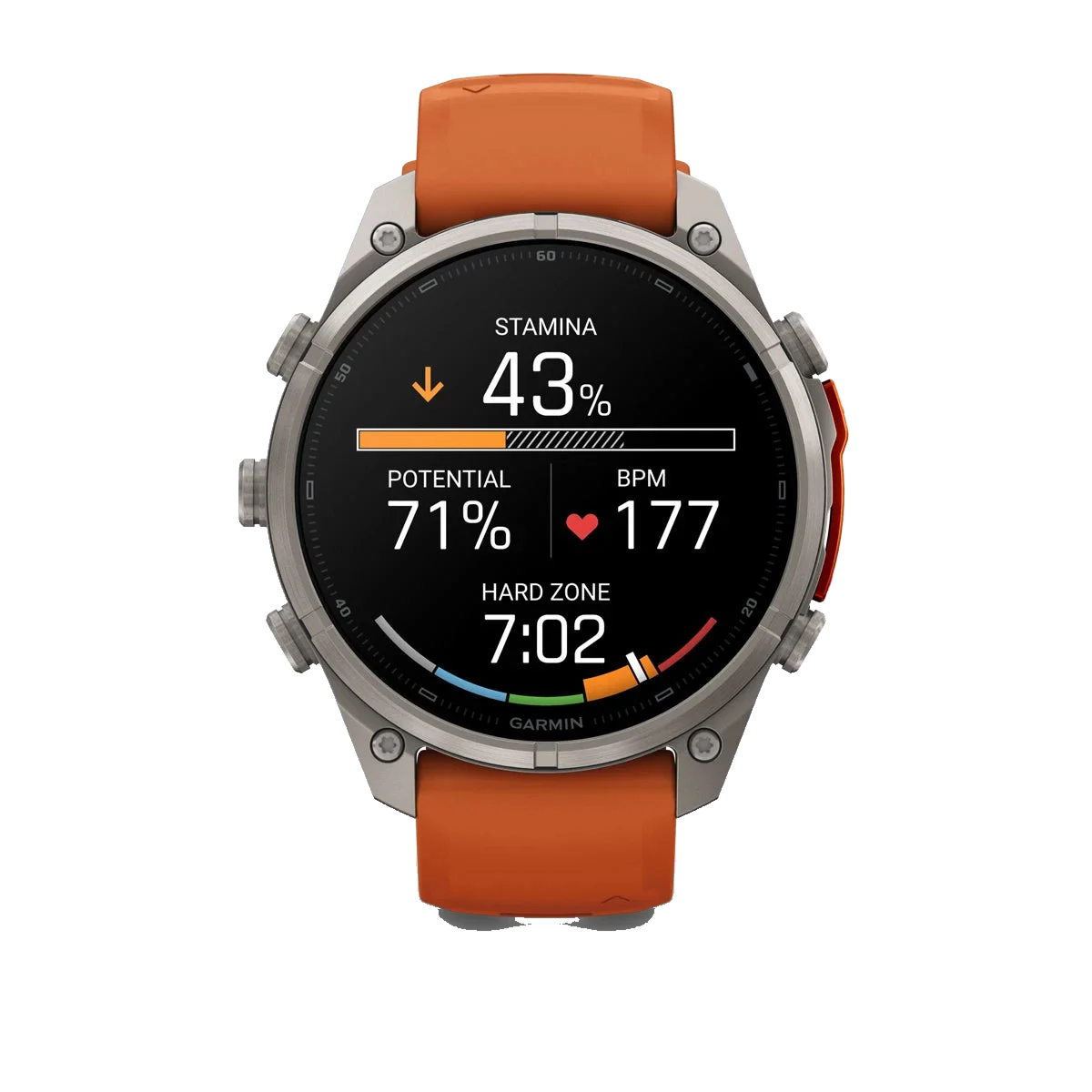 Garmin Fenix 9 Pro 47mm LTE - Grátt/appelsínugult