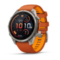 Garmin Fenix 9 Pro 47mm LTE - Grátt/appelsínugult