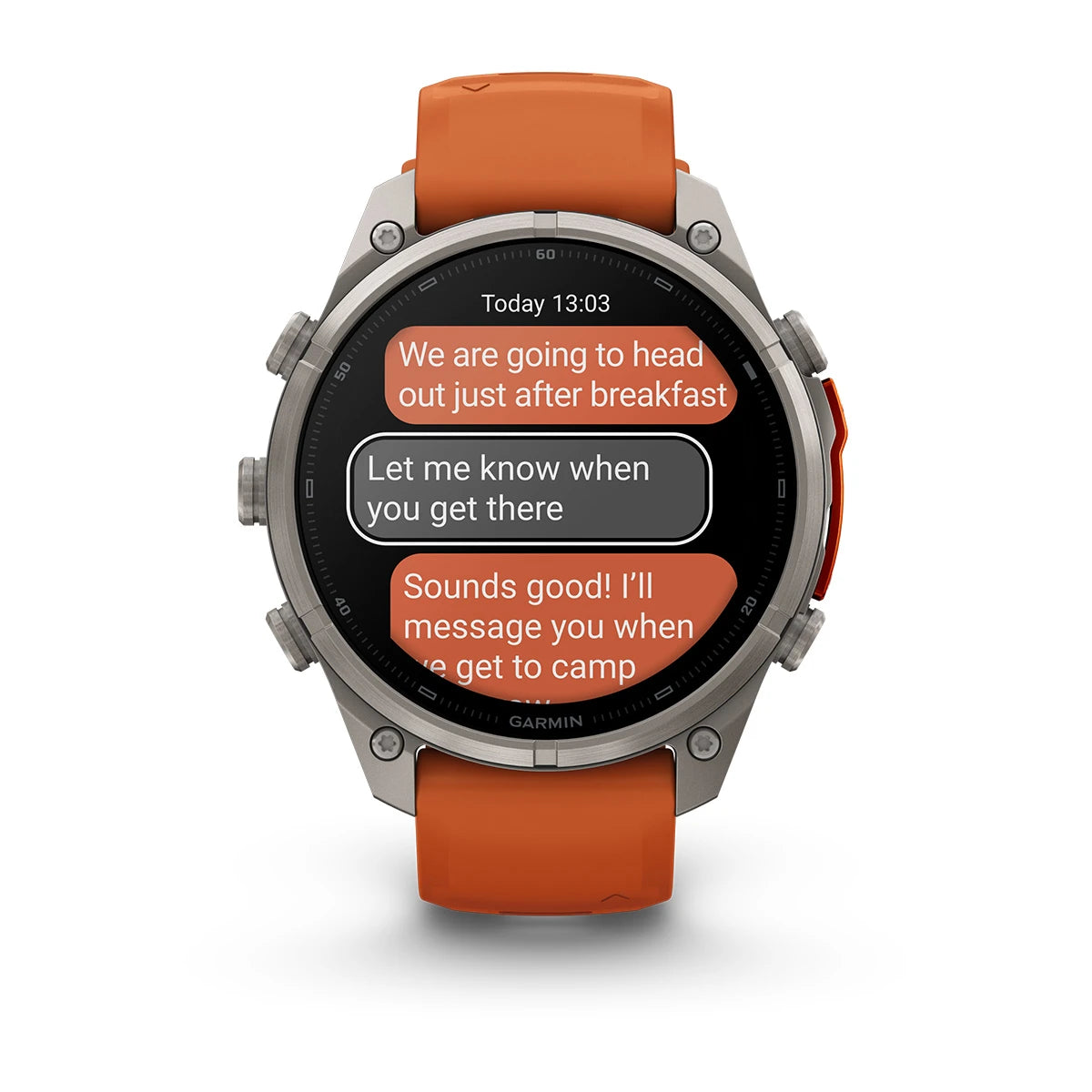 Garmin Fenix 9 Pro 47mm LTE - Grátt/appelsínugult