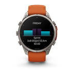 Garmin Fenix 9 Pro 47mm LTE - Grátt/appelsínugult