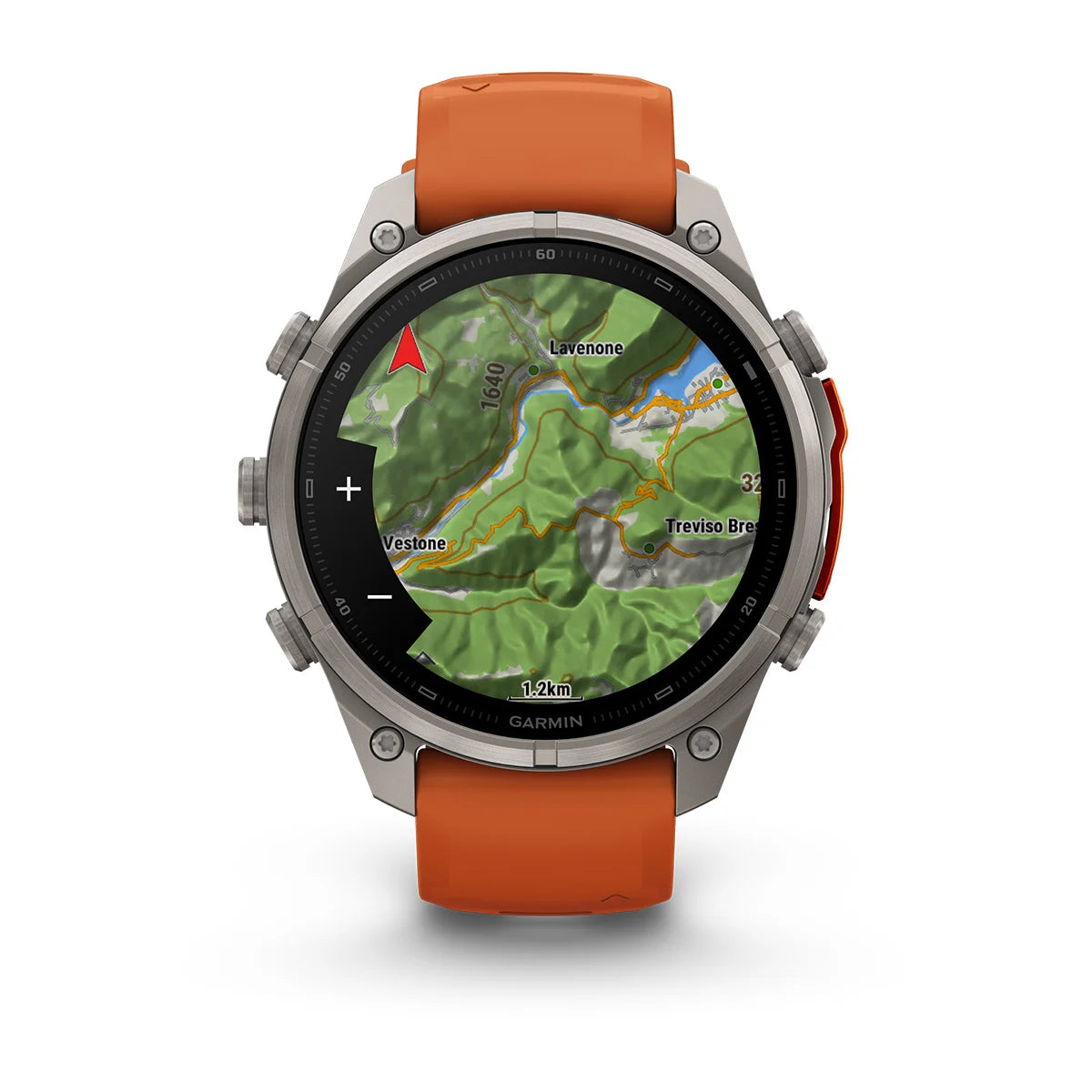 Garmin Fenix 9 Pro 47mm LTE - Grátt/appelsínugult