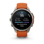 Garmin Fenix 9 Pro 47mm LTE - Grátt/appelsínugult