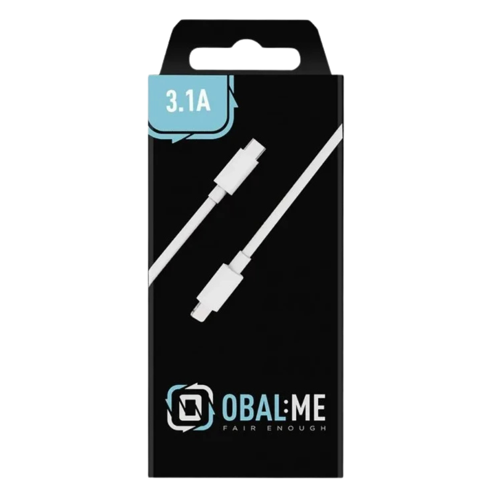 OBAL:ME FAST CHARGE USB-C to LIGHTNING CABLE 1M - WHITE