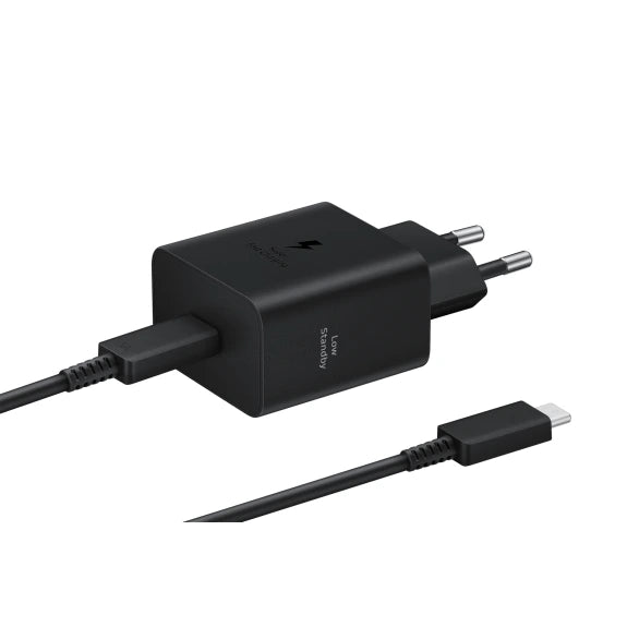 Samsung 45w hleðslukubbur og USB-C snúra