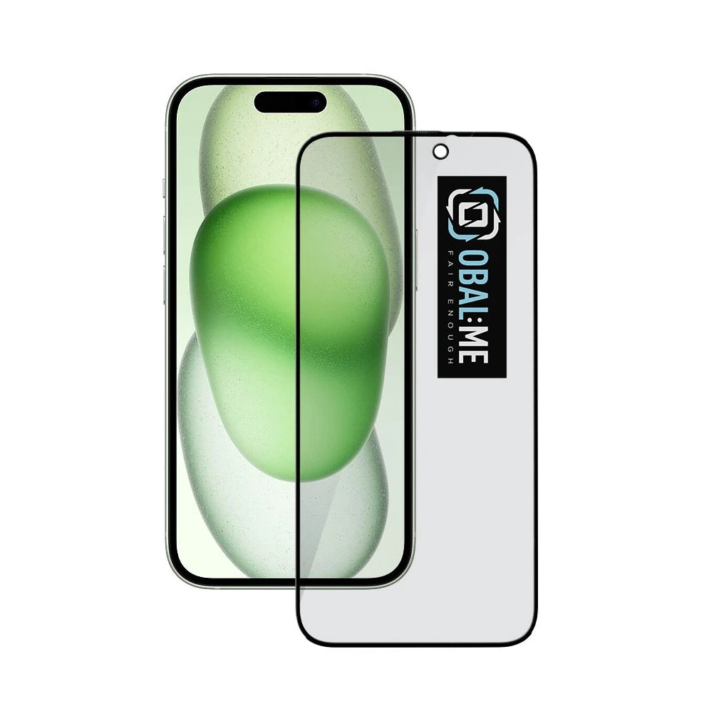 OBAL:ME 5D Privacy skjávörn fyrir iPhone 15/16