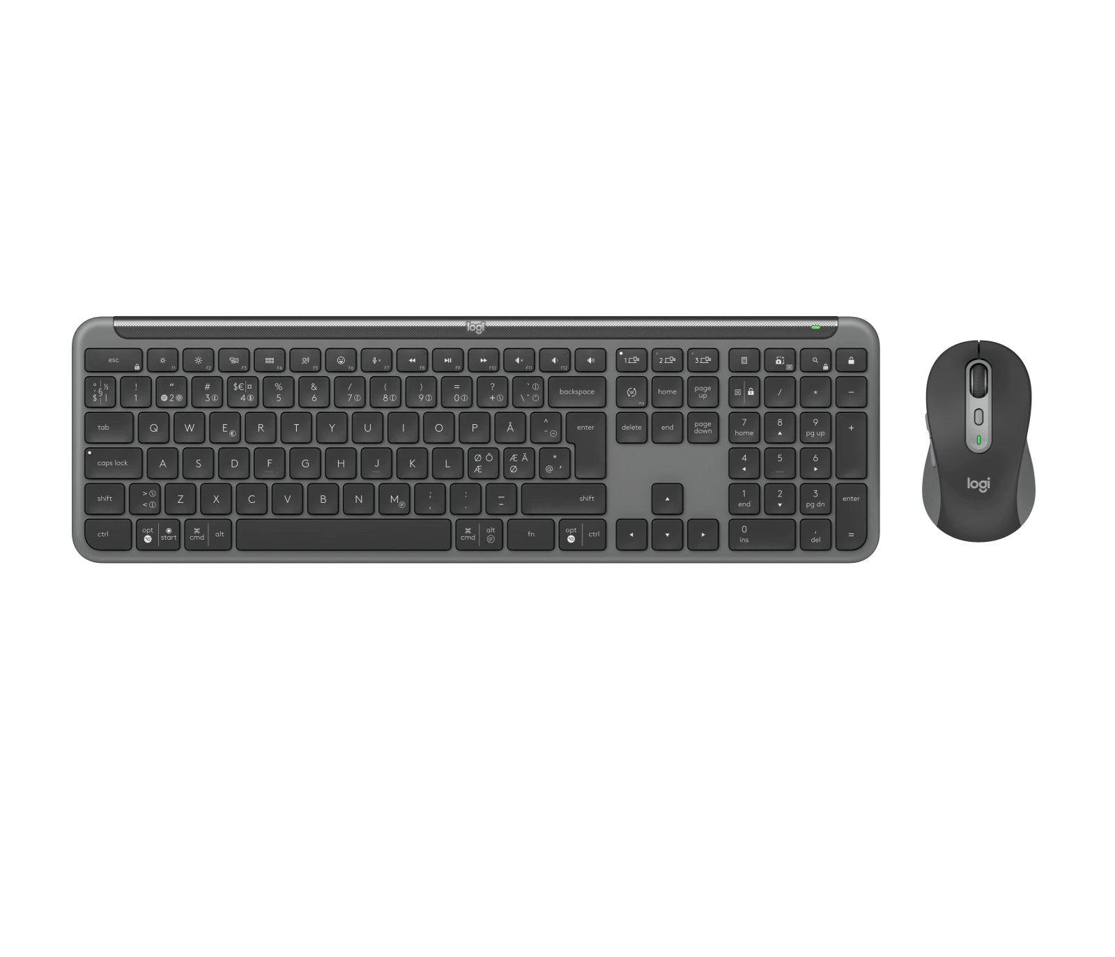 Logitech Signature Slim MK950 Lyklaborð og mús - Nordic