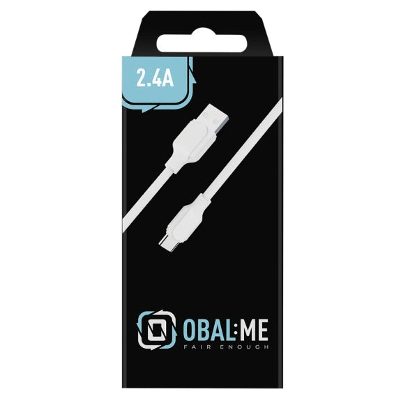 OBAL:ME USB-A/USB-C CABLE 1M - WHITE