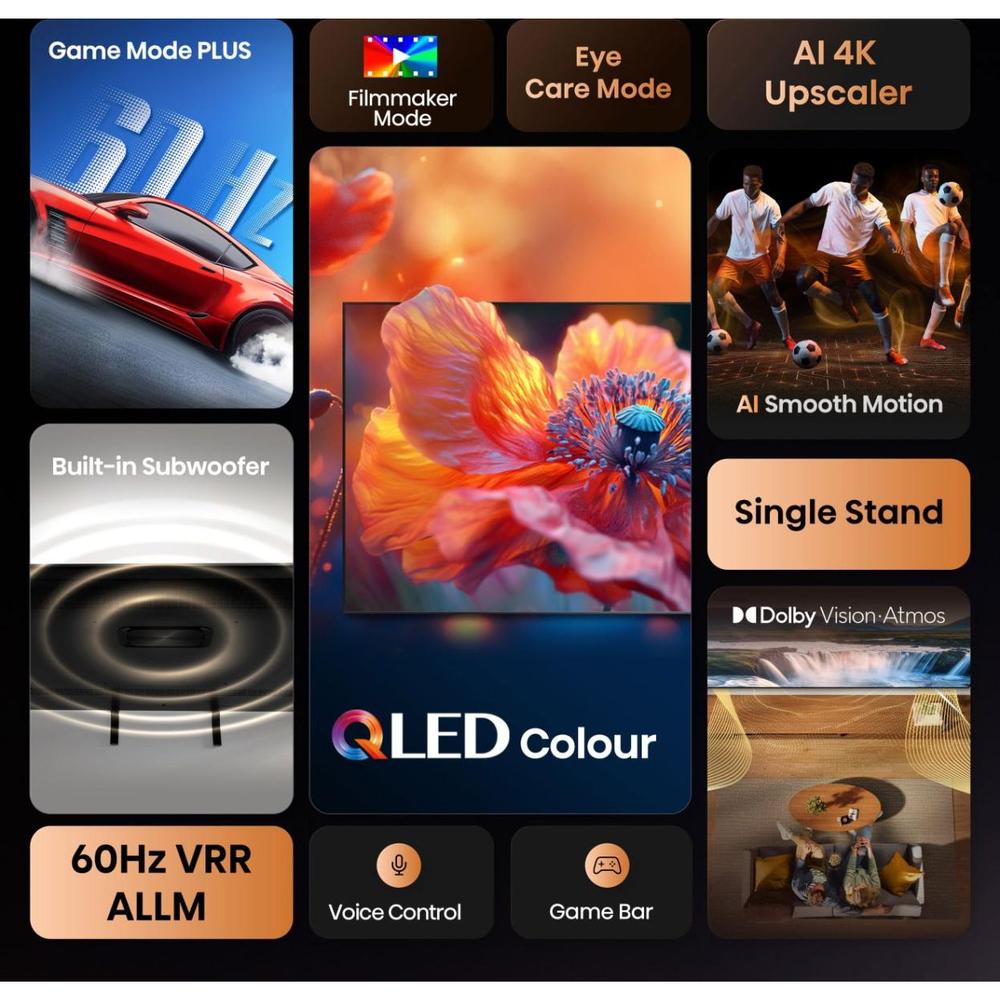 Hisense 65" Sjónvarp QLED 4K