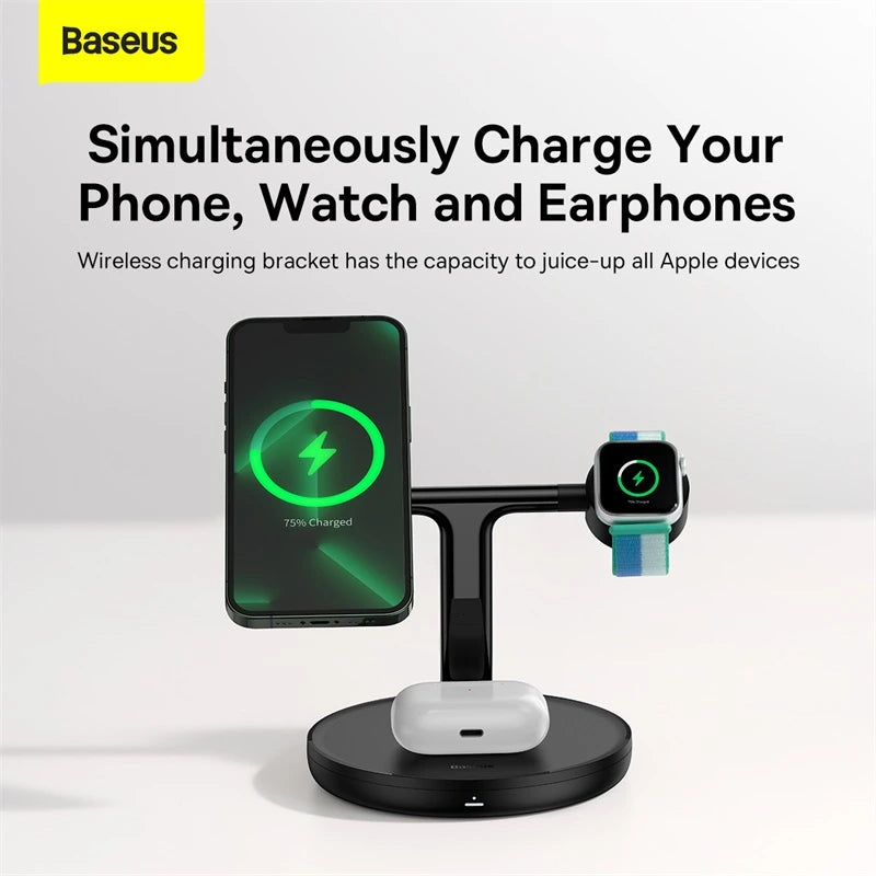 Baseus Swan 3in1 Magnetic Charging Bracket 15w