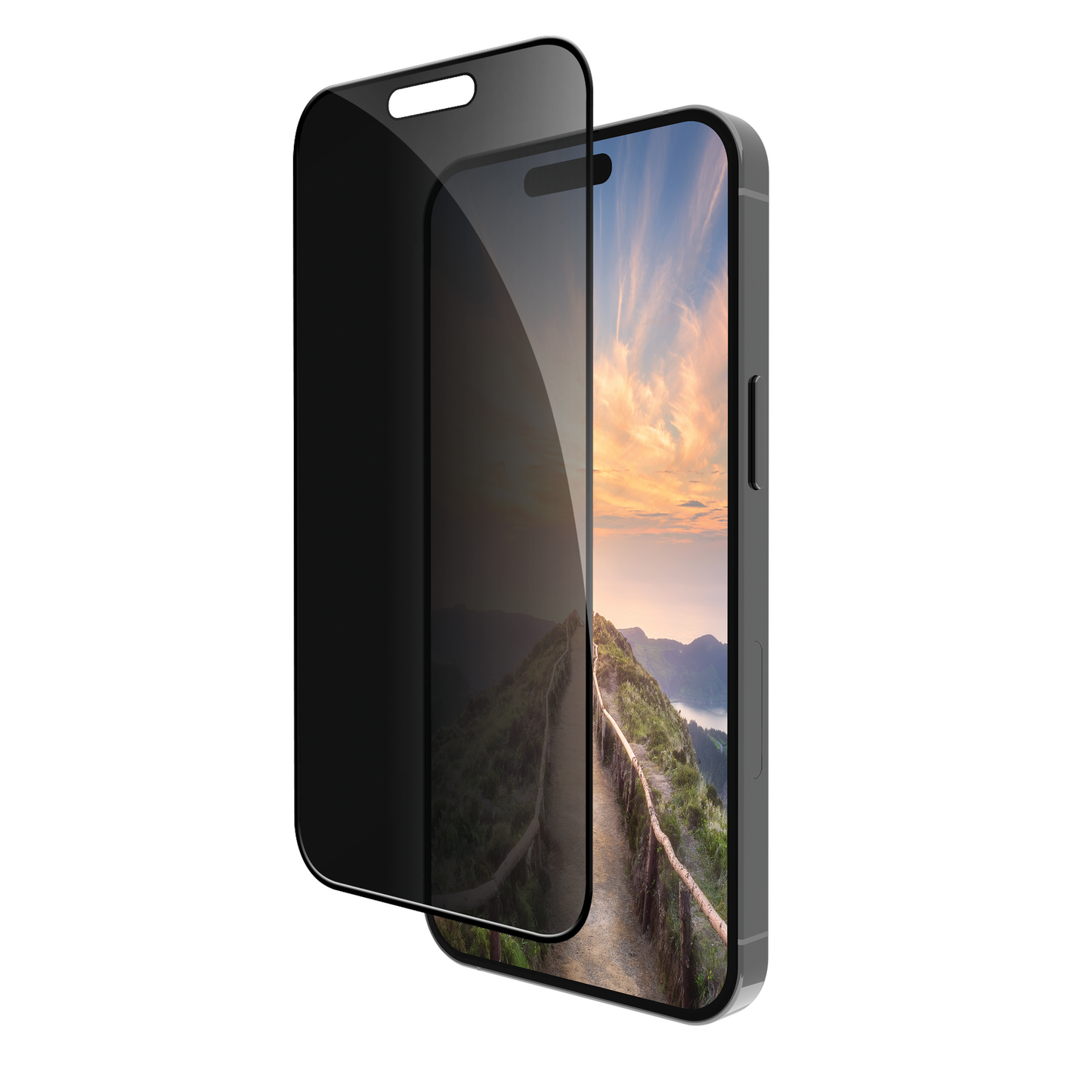 Dbramante iPhone 16 Pro Black Edge Privacy skjávörn