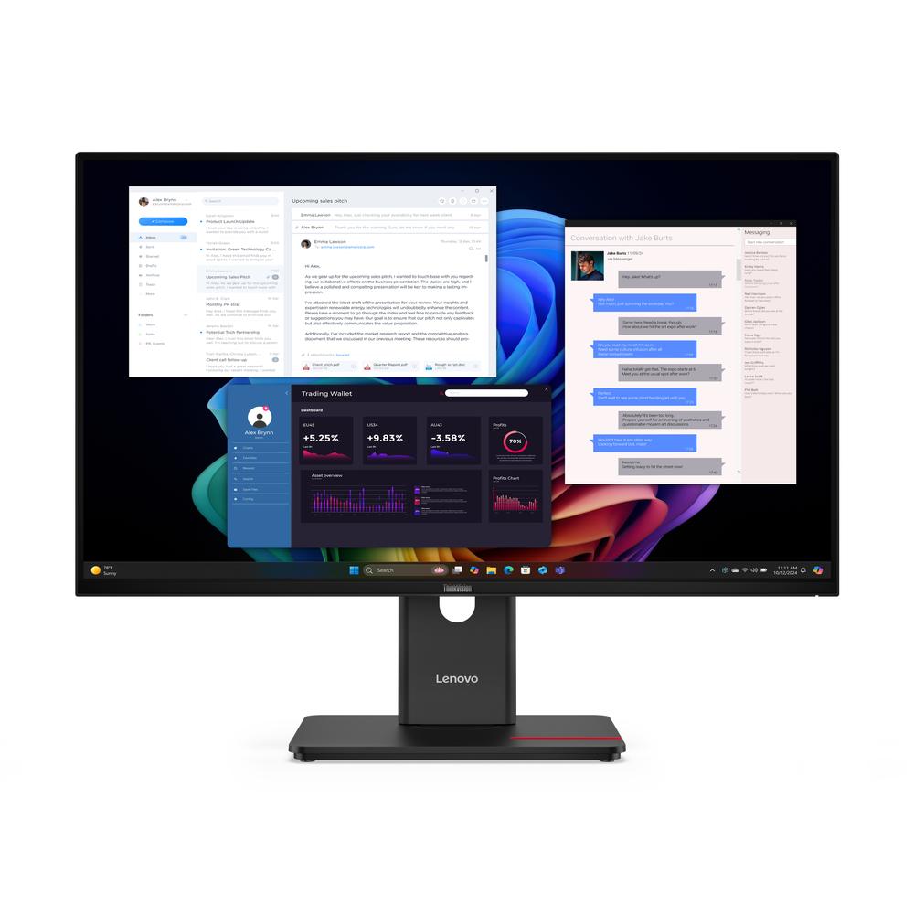 Lenovo ThinkVision T27UD 27" 3840x2160 USB-C/DP (inn) / HDMI / ETH