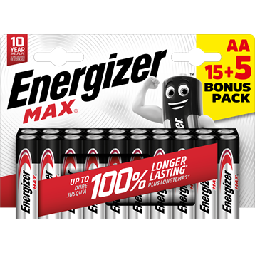 Energizer Max AA 20 stk.