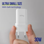 Allity Wall Charger GaN PD 30w USB-C/USB-A - White