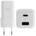 Allity Wall Charger GaN PD 30w USB-C/USB-A - White