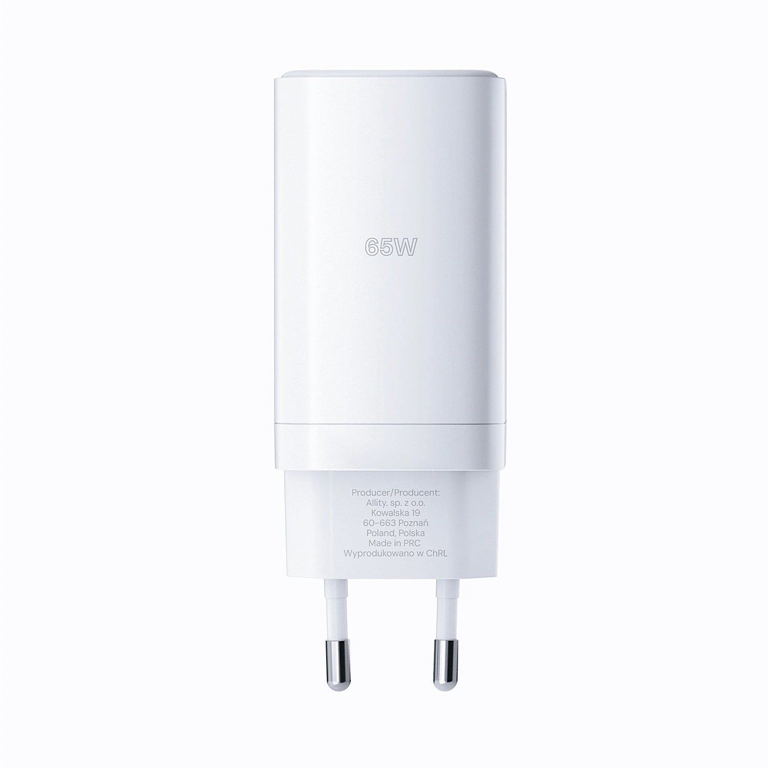 Allity Wall Charger GaN PD QC 2x USB-C 1x USB-A 65W