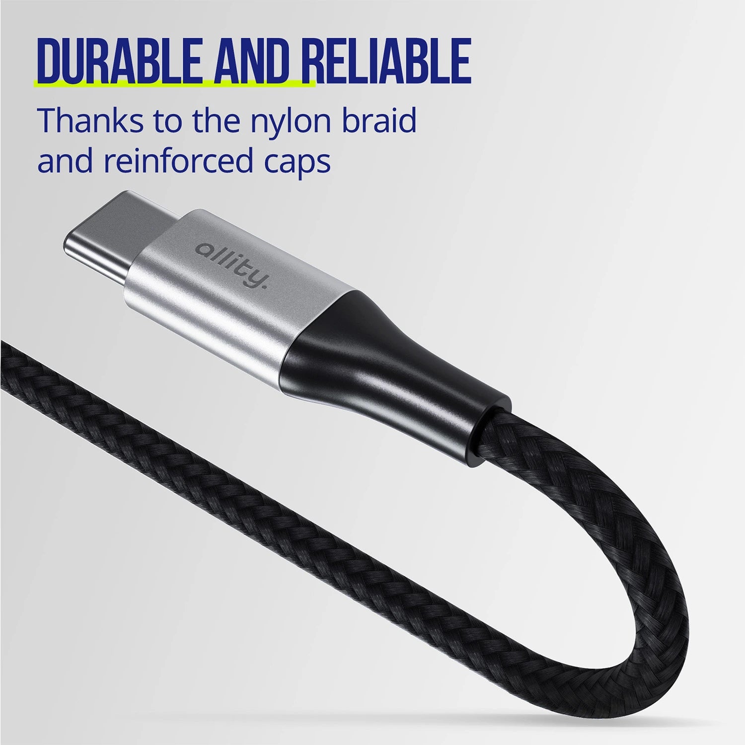 Allity USB-C - USB-C 1.0m 100W (Braided)