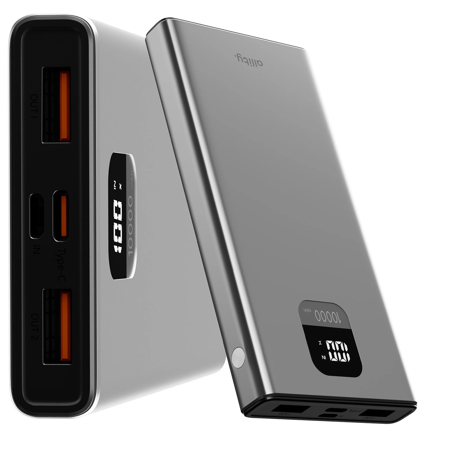 Allity Power Bank PD QC 22.5W 10.000 mAh gray